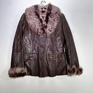 Vintage LaToria Women's  Real Lambskin Leather Jacket  Size L NWT made in Turkey